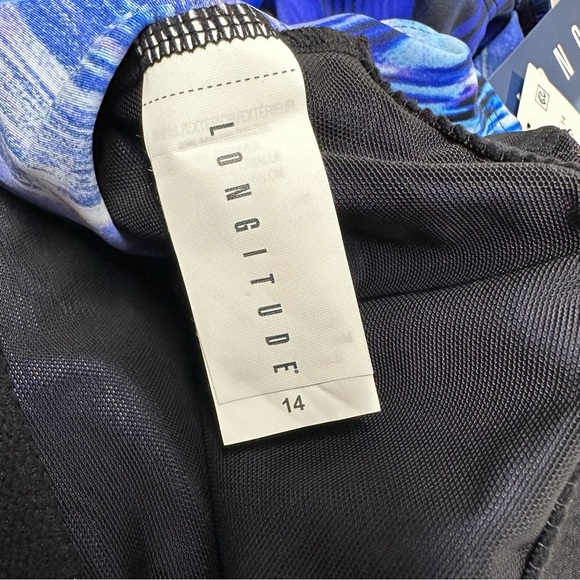 LONGITUDE Blue and Purple Women's Swimsuit SIZE 14 NWT - Picture 7 of 11